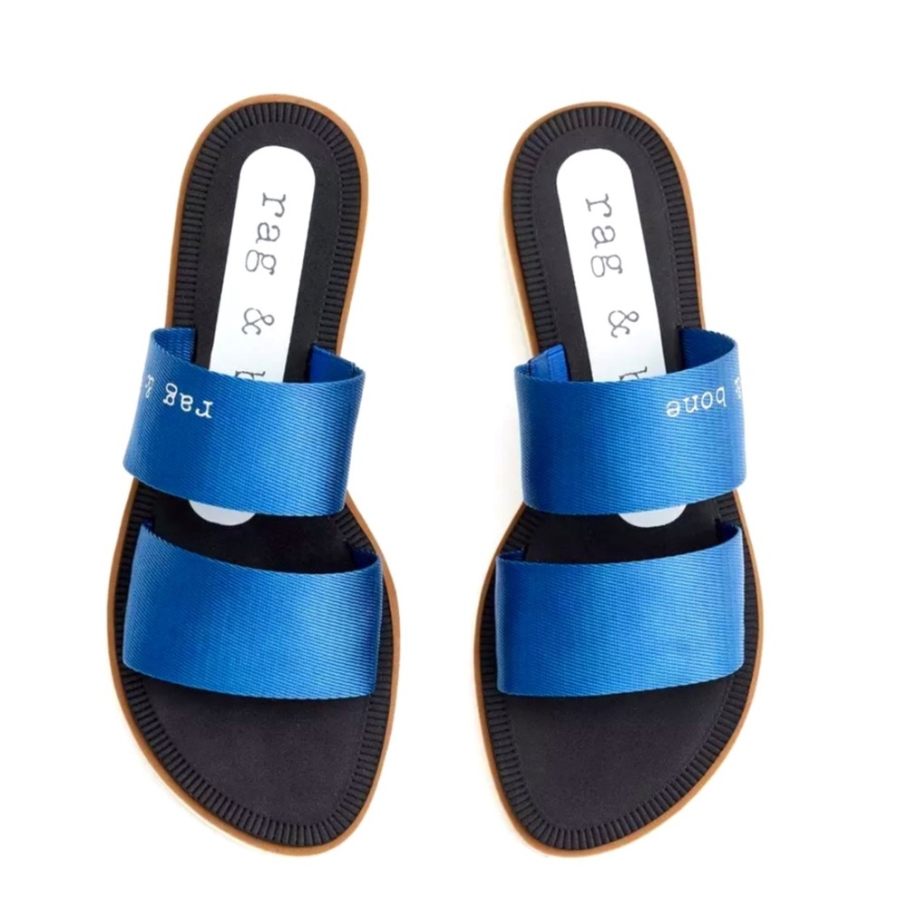 Rag & Bone Mila Slide Sandal Bright Cobalt SZ EU 40/US 9.5
